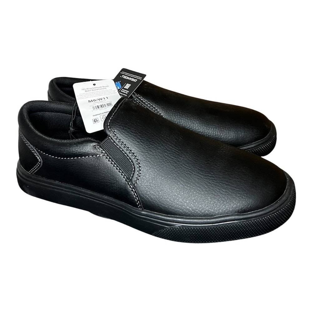 TredSafe Isaac 2.0 Black Leather Slip Resistant Work Shoes Mens 9 Womens 11 NEW